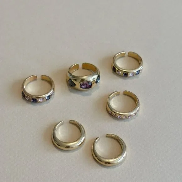 Gemstone Ring Set #1518 - Picture 5 of 6